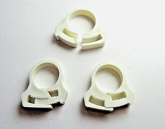 x5 SHC-32-GF ESSENTRA HEAVYDUTY WHITE Wire Cable Hose Reusable Clamp 17/32 19/32