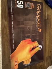 Gloves Nitrile, Compatible Touch Screen, Size: LX50 – Grippaz