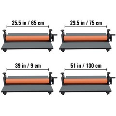 VEVOR 25.5″/29.5″/39″/51″ Manual Cold Roll Laminator Mounting Laminating Machine