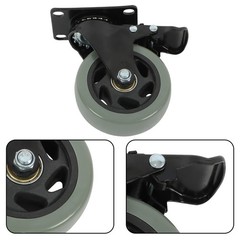 4PCS Heavy Duty 4″ Caster Wheels Capacity with brake