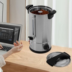 6.6Gal Commercial Coffee Urn Large Coffee Dispenser, Electric Coffee Maker Urn