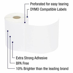 6 Rolls 220/Roll Thermal Shipping Labels 4×6 Compatible 1744907 Dymo 4XL Printer