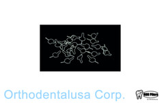 Orthodontic Ligature Wire Preformed Ties WHITE Coated .10″ Pack 100 item 5601213
