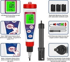 Digital Dissolved Oxygen Meter,Dissolved Oxygen Test Kit with 4.92 ft Probe C…