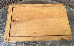 Vtg Hand Made Letterpress Lidded Box for Small Letters Numbers Metal Dividers