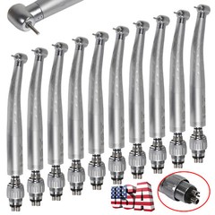 1-10pc Dental High Speed Handpiece + 4 Hole Quick Coupler Swivel GB4