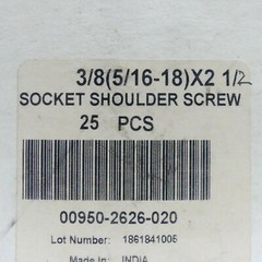 Qty 6 : Allen Socket Head Shoulder Bolt Screw 3/8″ x 2-1/2″ w/ 5/16″-18 Thread
