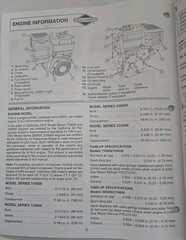 Briggs & Stratton Model Series 110000 120000 200000 210000 Engine Operate Manual