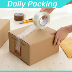 6 Rolls Filament Strapping Tape, 2” X 60Yds X 5.5Mil Reinforced Fiberglass Tape