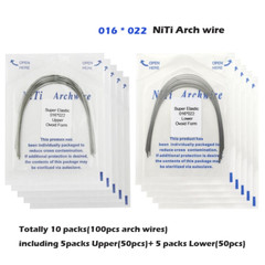 Dental Orthodontic Arch Wire Rectangular Round Ligature Tie Elastic Rubber Bands