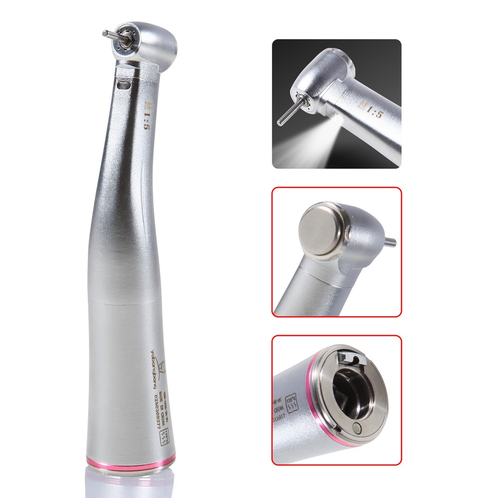 1-20 NSK Style Dental 1:1 1:5 LED Fiber Optic Contra Angle Inner Water Handpiece
