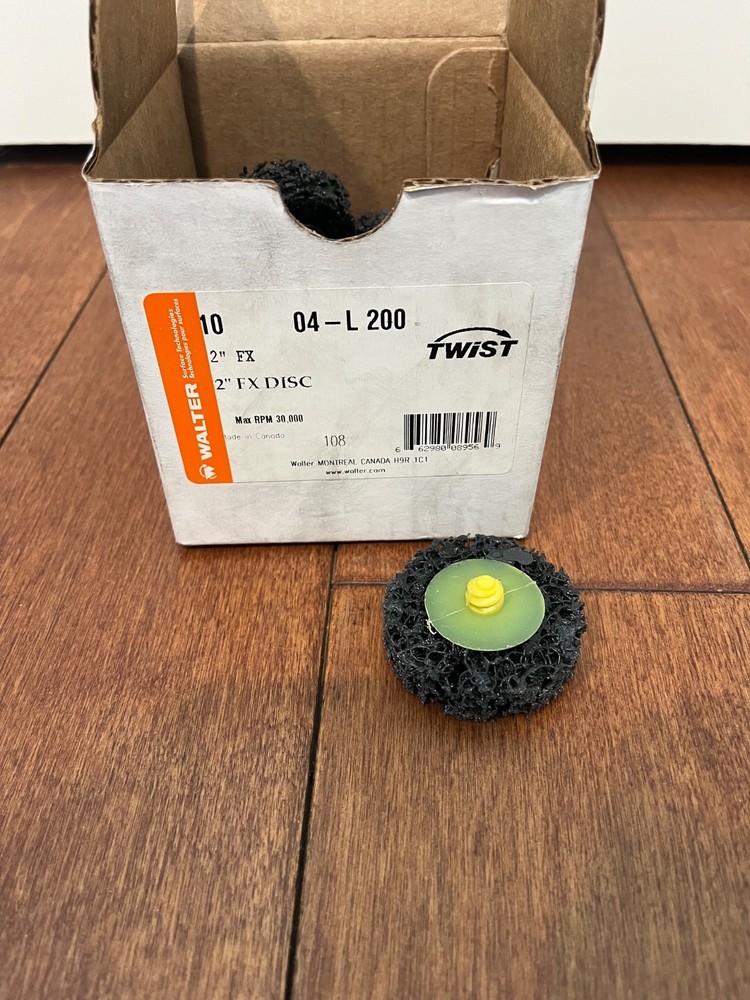 Walter Twist lock FX Surface Cleaning Disc, 2″ Diameter, 30,000 RPM Box of 10