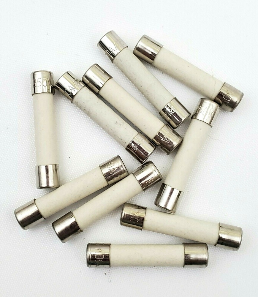 Lot of 10 Littelfuse 3AB 10A Fuses 10 Amp 250V Ceramic Fast Acting 1/4″ x 1-1/4″