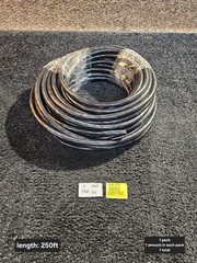 250ft Black Coated Wire 2/0 Gauge SAE J1127 Type SGT 80 Degree C 60V