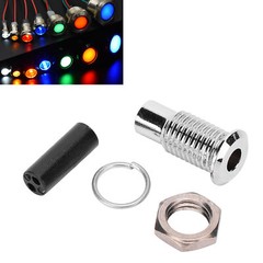 20Pcs/set LED Holder Bezel Mount Brass Light-Emitting Diode Flat Metal Base 3mm