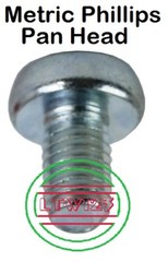 (20 Pieces) M5-0.8 x 8mm Metric Phillips Pan Head Machine Screw Zinc