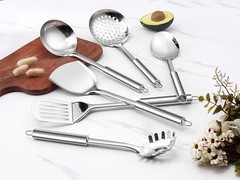 6-Piece Cooking Utensils Set, Stainl Steel Kitchen Utensils,