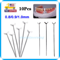 0.8/0.9/1.0mm Dental Ball Retainer J Clasp Oblique Clasps Bars Y-Type Scheu 10pc