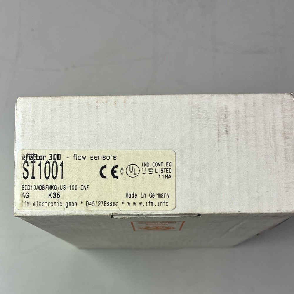 IFM Efector SI5010 SID10ADBFPKG/US Flow Sensor