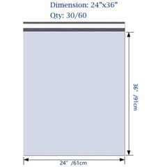 24 x 36 large waterproof transport bag, self-sealing envelope transport mail bag