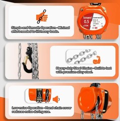 YATOINTO Chain Hoist 1/2 Ton (1100Lbs) Capacity 20FT, Manual Hand Lift Chain …