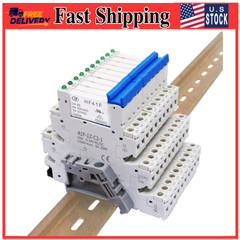 (10Pcs) 24V Relay Din Rail;Silm;Signal for PLC;24VDC and 24vdc/vac