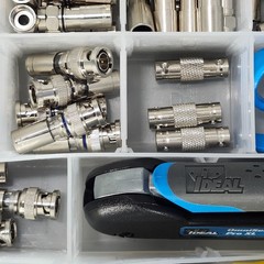 Ideal 33-639 Pro Compression Starter Kit Coax Cable Connector Cut Strip Tools