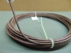 10 feet Brown 24 AWG Shielded Silver Plated PTFE (Teflon) Wire Coax SPC Vintage