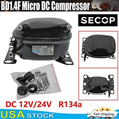 BD1.4F Secop Micro Compressor DC12V/24V R134a Refrigerator Fridge Freezer Marine