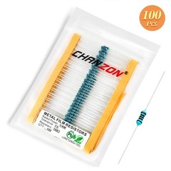 100pcs 100 Ω ohm Resistor 1/4W 0.25W Metal Film Fixed Resistor 0.01 ±1% Toler…