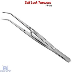 Surgical Cotton Dressing Tissue Tweezers Self Locking Forceps Dental Instruments