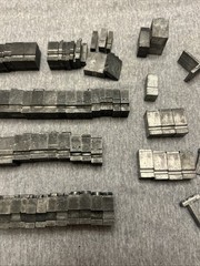 Letterpress Printing Block Mixed Lot Letters, Numbers, Symbols, BB & S Chicago