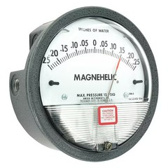 Dwyer Instruments 2300-0 Dwyer Magnehelic Pressure Gauge, 0.25In To 0 To 0.25In