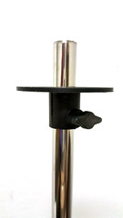 Round adjustable stands for male female half body torso, Metal Chrome stand- PR