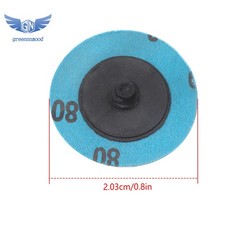 50Pcs P80 2 inch roll Lock Quick Change Discs Set Sanding Discs with 1/4″ Holder