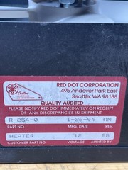Red Dot R-254-0 12V Remote Cabin Heater Core Blower Assembly Heater Unit NOS