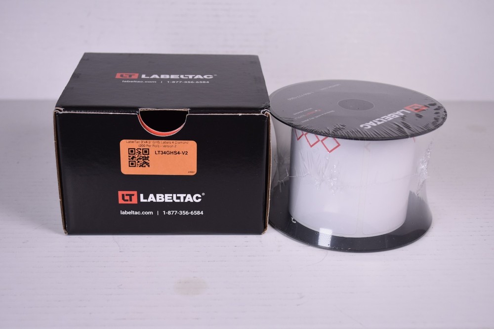 Labeltac LT34GHS4-V2 Vinyl Label Tape 4″ x 150′ LabelTac 4 Pro X 3×4.5″ x 200