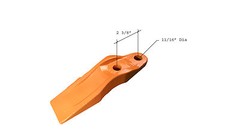 9 Skid Steer, Loader Bolt-On Uni-Teeth 132-4720, 2 3/8″ Hole to Hole Spacing