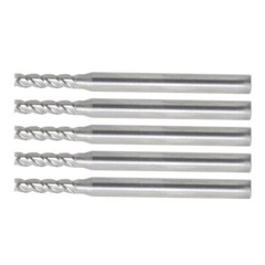 5 PCS 3/32″ 4 Flute Carbide End Mill 1-1/2″ Overall Length 3/8″ LOC New