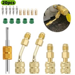 R410A Adapter for Mini Split System, 5/16″ SAE Female to 1/4″ SAE Male Flare