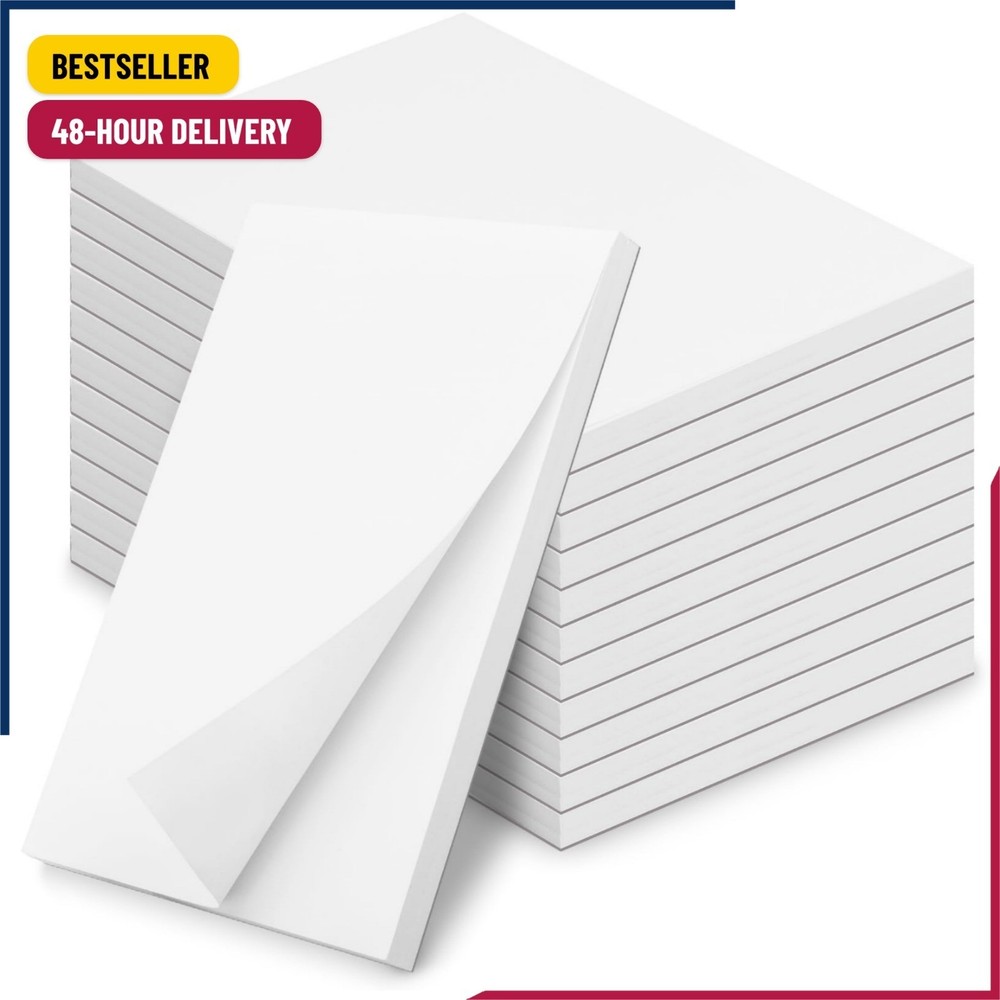 Note Pads 4×6 Inch, 12 Pack Blank Scratch Pads for Writing, 50 Sheets Per Memo P