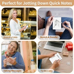 Note Pads 4×6 Inch, 12 Pack Blank Scratch Pads for Writing, 50 Sheets Per Memo P