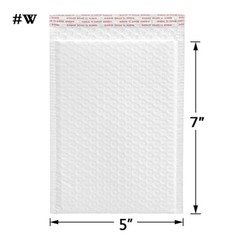 25/100/500PCs Poly Bubble Mailers 5 x 7 in Shipping Mailing Padded 4-Layers Bag