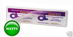500/pack MATTE 2-3/8 x 8-1/2 Hot 5 Mil Large Bookmark Laminating Pouches