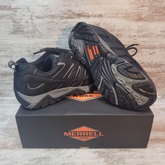 MERRELL Size 12 EE Men’s Moab Vertex Vent Comp Toe Black Work Shoe (J36461W)