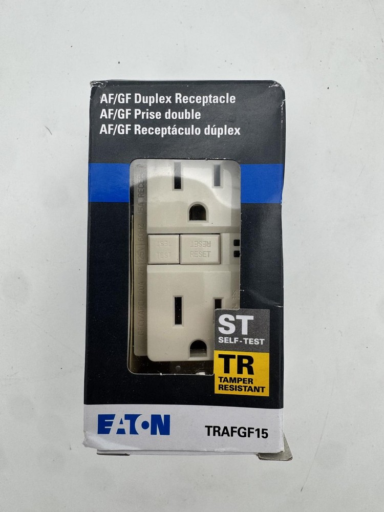 15A Duplex Arc Ground fault (1 Unit) TRAFGF15 tamper resist