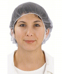 100Pack Condor White Hairnets Large 24″ – Durable Polyester