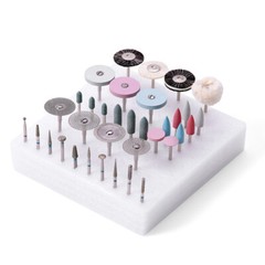 35PCS AZDENT Dental Lab Polishing Kit Ceramic Porcelain Grinding Dentist Tool HP