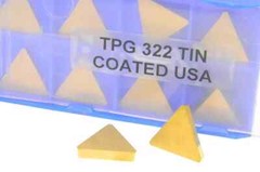10PCS TPG-322 TIN CNC CARBIDE INSERTS-golden TPGN160308