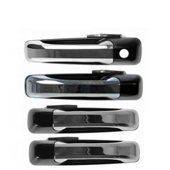 Exterior Handle Chrome Black 4pcs Dodge Ram 1500/2500/3500 2011-2018 1GH271XRAA